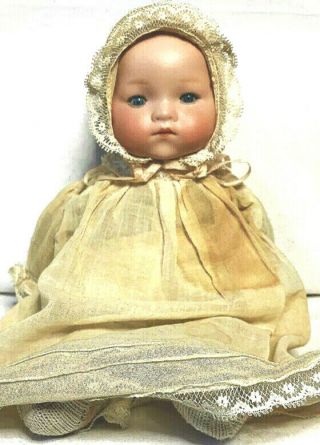 Armand Marseille Am 11 - Inch Antique German Bisque/cloth Baby Doll 341.  /2