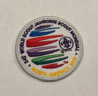 World Scout Jamboree 2019 Official Staff Ist Patch Silver Border Hard To Get