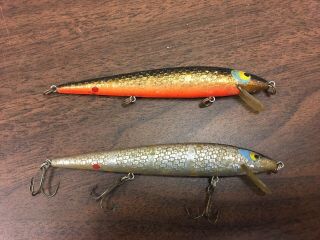 2 VINTAGE SMITHWICK ROGUE Unknown Color RATTLING FISHING LURE Suspending Bass 2
