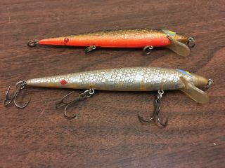 2 VINTAGE SMITHWICK ROGUE Unknown Color RATTLING FISHING LURE Suspending Bass 3
