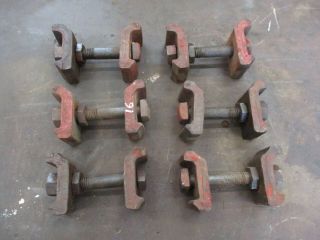 Ih Farmall M H Mta Set Of 6 Rear Wheel Bolts & Clamps Wedges Antique Tractor 16