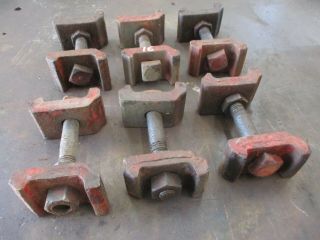 IH Farmall M H MTA Set Of 6 Rear Wheel Bolts & Clamps Wedges Antique Tractor 16 3