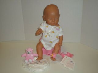 Zapf Creations Baby Born Interactive Doll Blue Eyes With Accessories Vintage