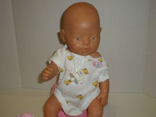 Zapf Creations Baby Born Interactive Doll Blue Eyes With Accessories Vintage 3