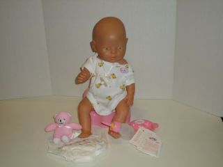 Zapf Creations Baby Born Interactive Doll Blue Eyes With Accessories Vintage 4