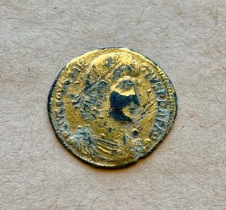 Fourrée Solidus Of Constantius Ii (337 - 361).  Antioch.  A Rare Collectible Coin
