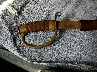 Antique Military Sword And Scabard Unusual