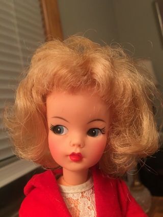 Vintage 1960s Ideal Tammy Doll Light Blond Hair 12” Tall Bs - 12 Vgc Real Beauty