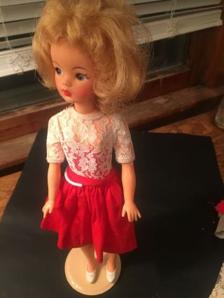 Vintage 1960s Ideal Tammy Doll Light Blond Hair 12” Tall BS - 12 VGC real beauty 7