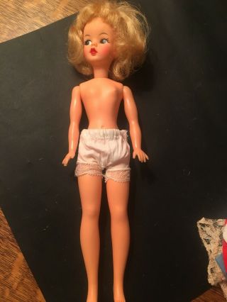 Vintage 1960s Ideal Tammy Doll Light Blond Hair 12” Tall BS - 12 VGC real beauty 8