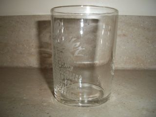 Antique Clear Etched Tumbler with The Lords Prayer and Angel Etched on Glass 2