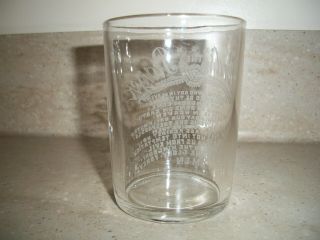 Antique Clear Etched Tumbler with The Lords Prayer and Angel Etched on Glass 3