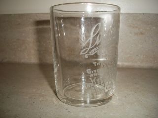 Antique Clear Etched Tumbler with The Lords Prayer and Angel Etched on Glass 4