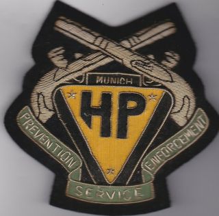 Us Army Military Police Post Wwii German Autobahn Highway Patrol Patch Nj State