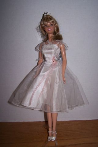Top Barbie Doll Grease Sandy Dance Off Silkstone Evening Gown W/barbie