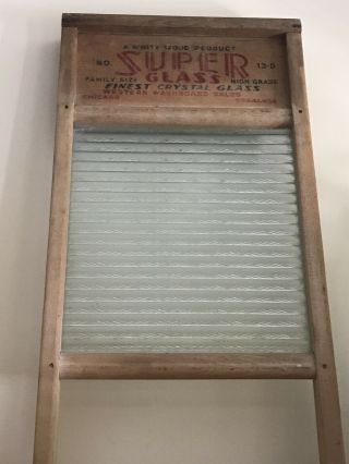 Antique Crystal Washboard 
