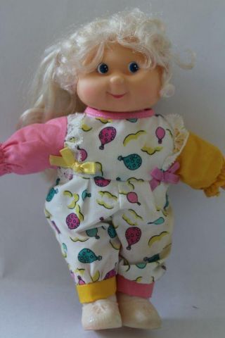 Vtg Hk City Toys Cloth/vinyl Baby Doll W/outfit & Shoes 8 " (x10)