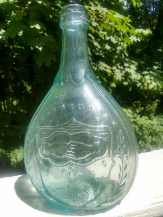Antique Bottle - A.  R.  Samuels Union Calabash Flask - Civil War Era - Giv - 42