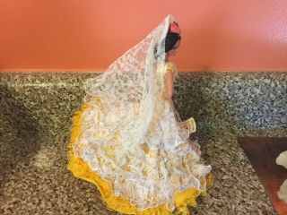 Marin Chiclana vintage Flamenco Doll in Yellow Costume - with tag 2