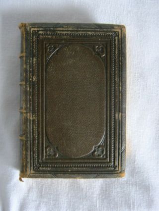 The Vicar Of Wakefield By Oliver Goldsmith Antique Leather Binding 1855