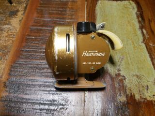 Wards Hawthorne Closed Faced Spinning Vintage Reel Rare Vintage Art.  No.  6438