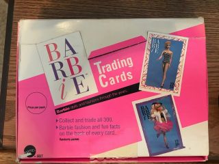 240 Barbie Trading Cards Vintage 5527 Full Display Box