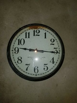 Antique Mid - Century Standard Electric Time Co.  Clock - (not)