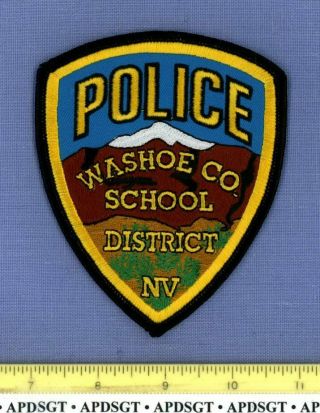 Washoe County School District Nevada Sheriff Campus Police Patch Mountain