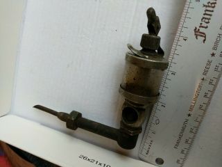 Antique vintage Brass Oiler For Hit Miss Gas Engine nickle plated oil motor 2