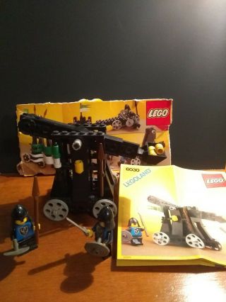 Vintage Lego Castle Set 6030 Catapult,  Complete W/instructions