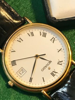 Movado 87 - A4 - 0887 Men’s Wristwatch Swiss Quartz Watch With Date And Box 5