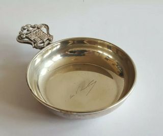 A Decrative Continental Solid Silver Dish 45 Grams Marked 800