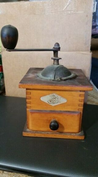 Antique Vintage Coffee Mill Grinder