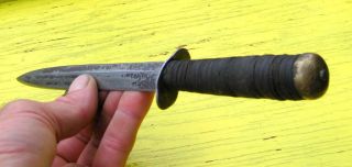 World War 2 Theater Made Antique Trench Art Dagger / Knife / Sword