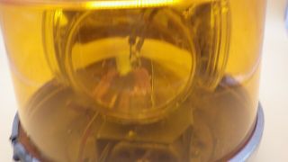 Vintage Dietz Model 211 Beacon Light with Amber Dome 2 - 11 SAE - W - 63 7