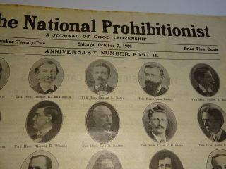 1909 The National Prohibitionist paper October 7 Anniversary Number Part II 2