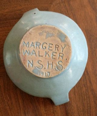 Antique Arts and Crafts,  Mission Style Bowl Margery Walker 1917,  North Dakota 6