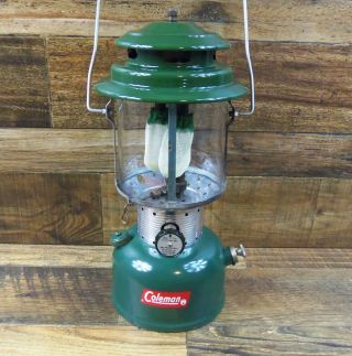Vintage Coleman 220f Double Mantle Lantern Dated 7/64 Sunshine Of The Night