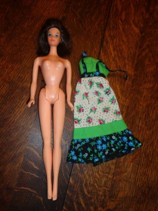 Vintage Barbie Steffie Head Babs Baggie Sweet 16 Body W/dress ?? Unknown