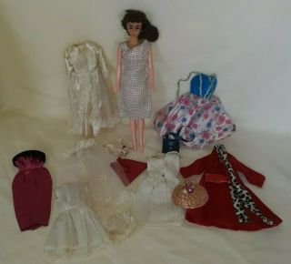 Vintage Ponytail Barbie Clone Doll Hong Kong W/ Tons Of Clothing $46.  99