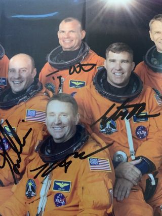 Signed Crew Of Space Shuttle Mission STS - 132 3