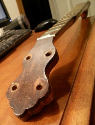 Vintage 5 String Banjo Neck Parts Project Luthier Antique