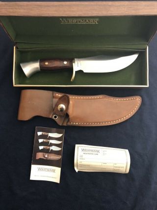 Westmark Usa By Western Cutlery Company 701 Fixed Blade Knife W/sheath And Box