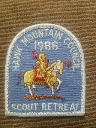 Hawk Mountain Council,  Bsa,  Oa,  1986 Carholic Scout Retreat Rare