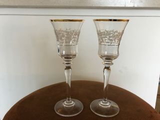 Mikasa Antique Lace Water Goblets -