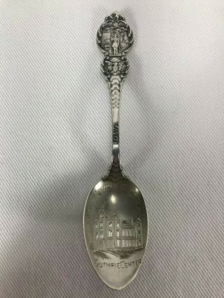 Collectible Landmark Sterling Silver (guthrie Center - Iowa) Souvenir Spoon