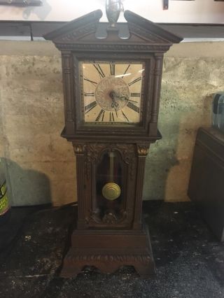 1950’s Hansen By Haddon Antique Electric Mini Grandfather Clock