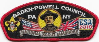 Baden - Powell Council Red 2010 National Jamboree Csp Jsp Boy Scouts Bsa