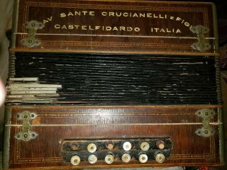 Antique Accordion Sante Crucianelli Figlet Castelfidardo Italia