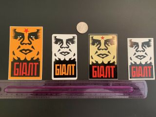 Vintage Leninist Sticker Set Obey Shepard Fairey Andre The Giant Poster Print